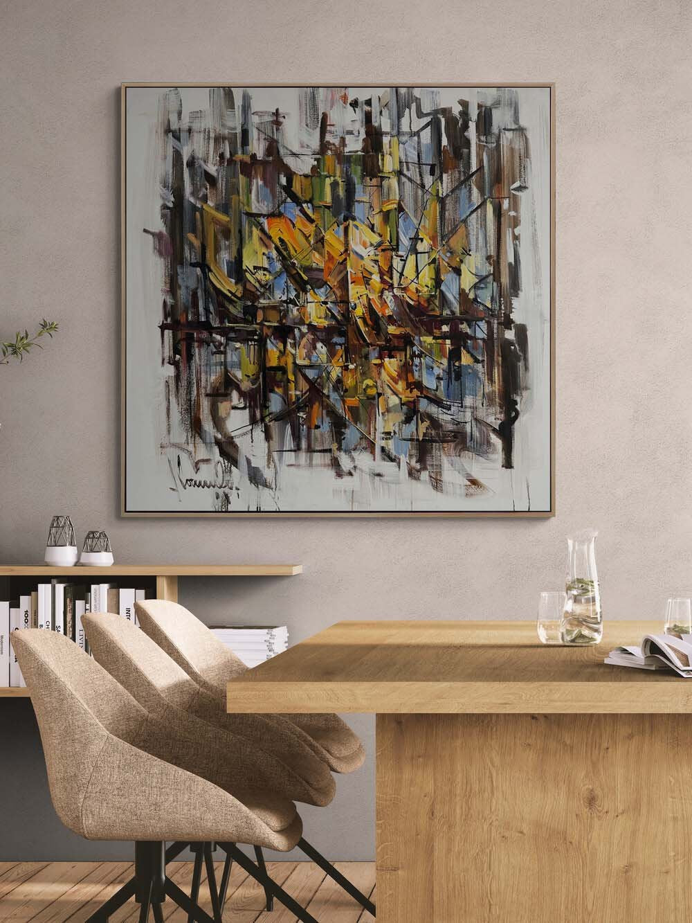 Dönüşümün İzleri Yağlı Boya Tablosu