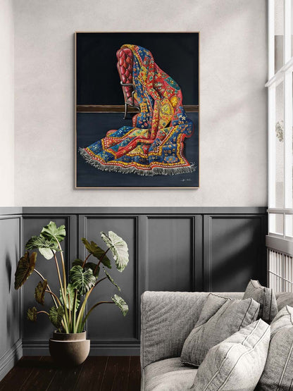 Efsanevi Motifler Yağlı Boya Tablosu