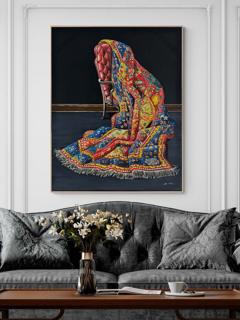 Efsanevi Motifler Yağlı Boya Tablosu