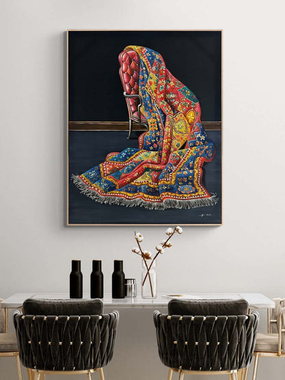 Efsanevi Motifler Yağlı Boya Tablosu