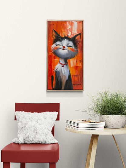 Bir Kedinin Rüyası Yağlı Boya Tablosu