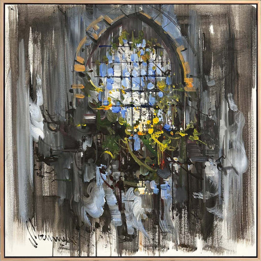 Pencerenin Ötesi Yağlı Boya Tablosu