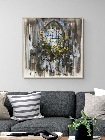 Pencerenin Ötesi Yağlı Boya Tablosu