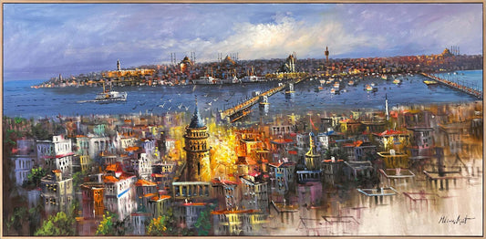 Boğazın Hüzünlü Bakışı Yağlı Boya Tablosu