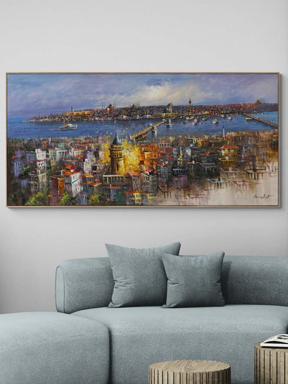 Boğazın Hüzünlü Bakışı Yağlı Boya Tablosu