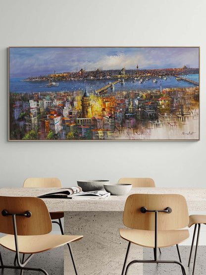 Boğazın Hüzünlü Bakışı Yağlı Boya Tablosu