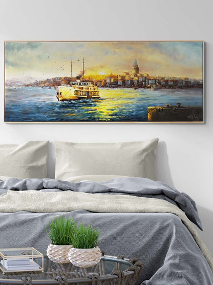 Boğazın Altın Saati Yağlı Boya Tablosu