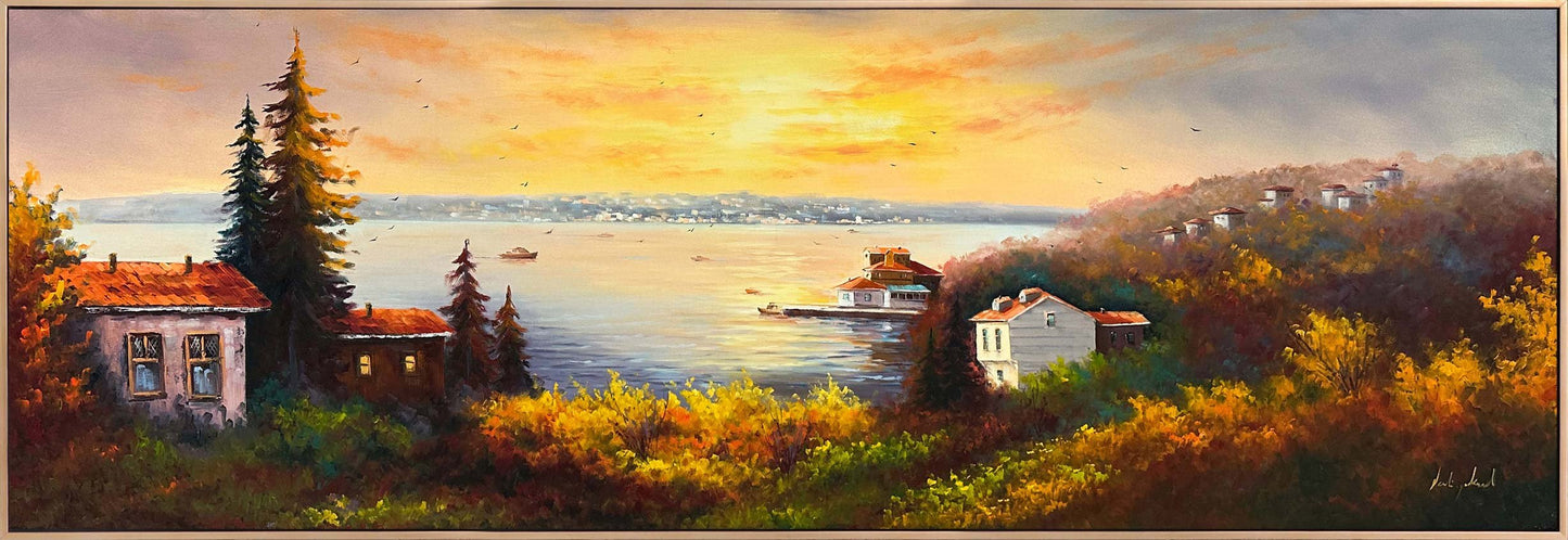 Beykoz’da Gün Doğumu Yağlı Boya Tablosu