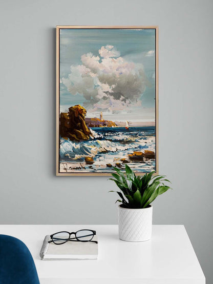 Maviye Sığınmak Yağlı Boya Tablosu