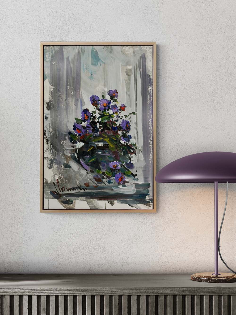 Gönül Çiçeği Yağlı Boya Tablosu