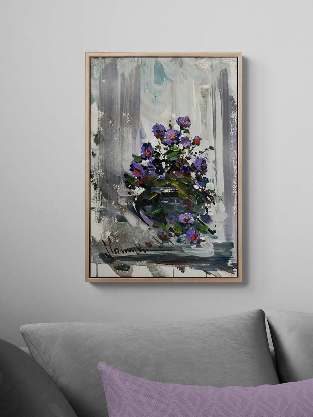 Gönül Çiçeği Yağlı Boya Tablosu