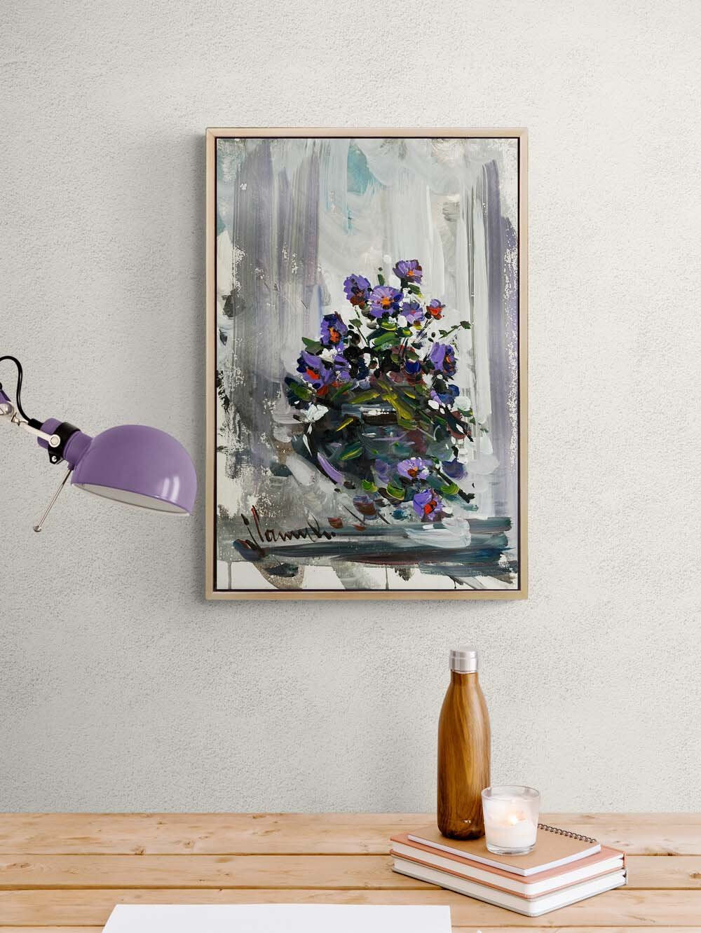 Gönül Çiçeği Yağlı Boya Tablosu