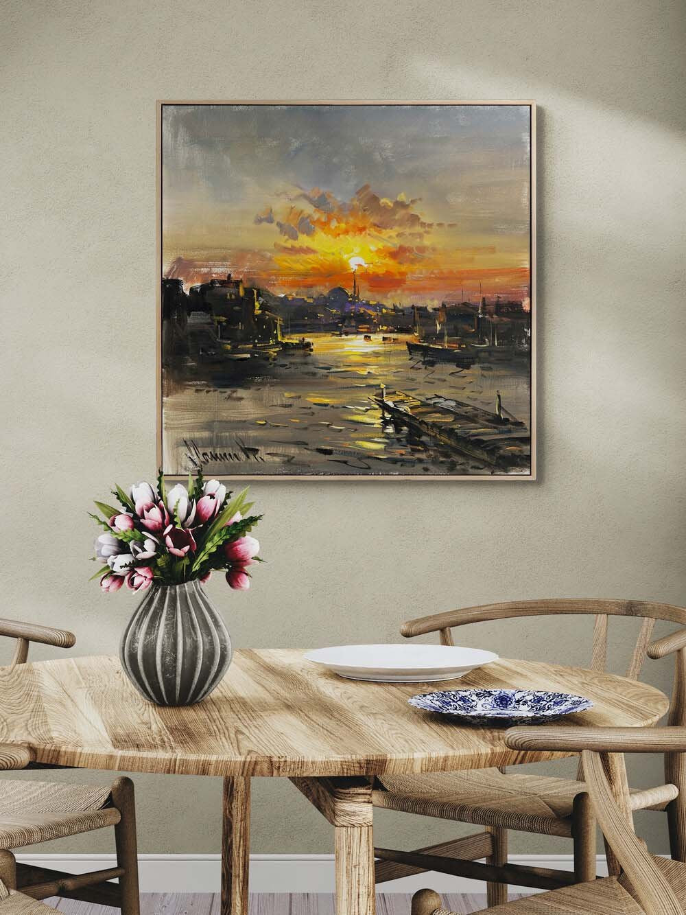 İskeleden İstanbul Yağlı Boya Tablosu