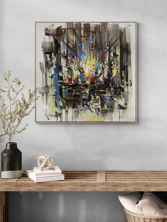 Soyut Ufuk Yağlı Boya Tablosu