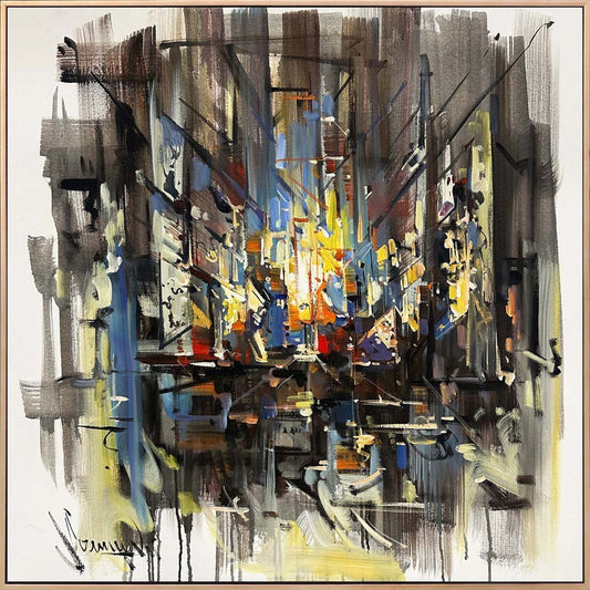 Soyut Ufuk Yağlı Boya Tablosu