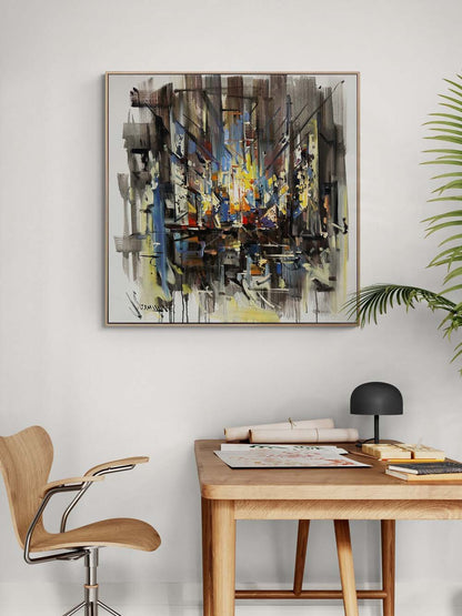 Soyut Ufuk Yağlı Boya Tablosu