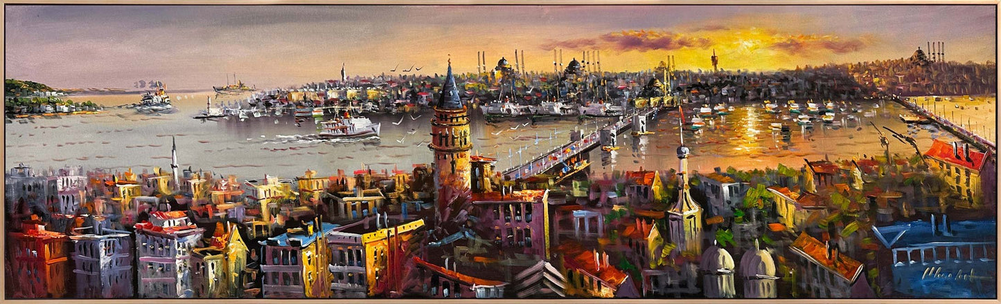 Haliç'in Sessizliği Yağlı Boya Tablosu