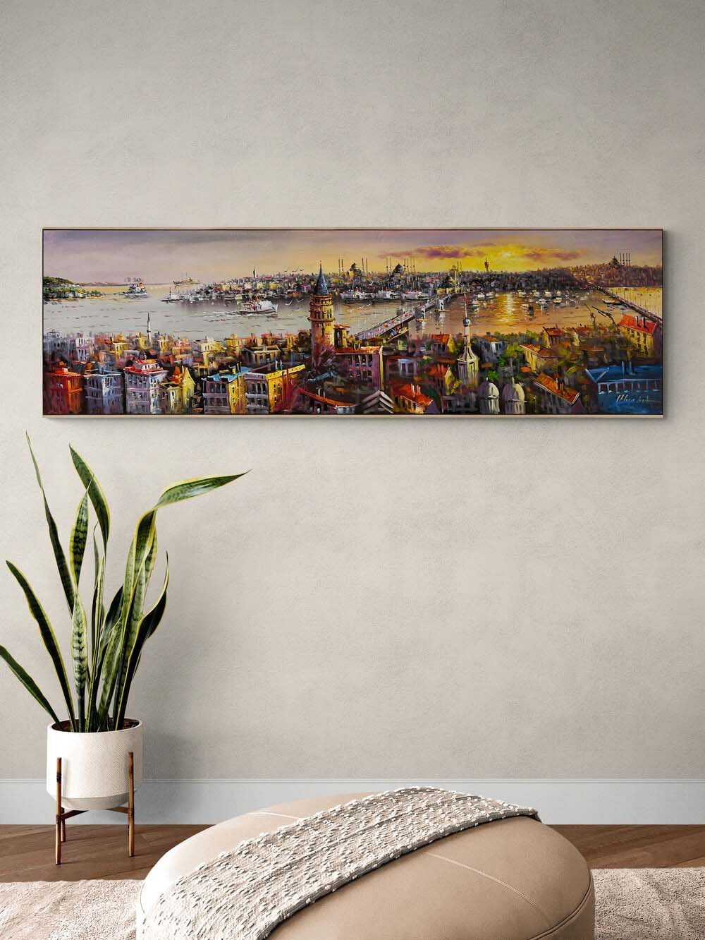 Haliç'in Sessizliği Yağlı Boya Tablosu