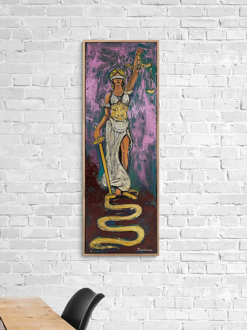 Justitia’nın Yüceliği Yağlı Boya Tablosu