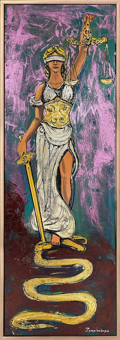 Justitia’nın Yüceliği Yağlı Boya Tablosu