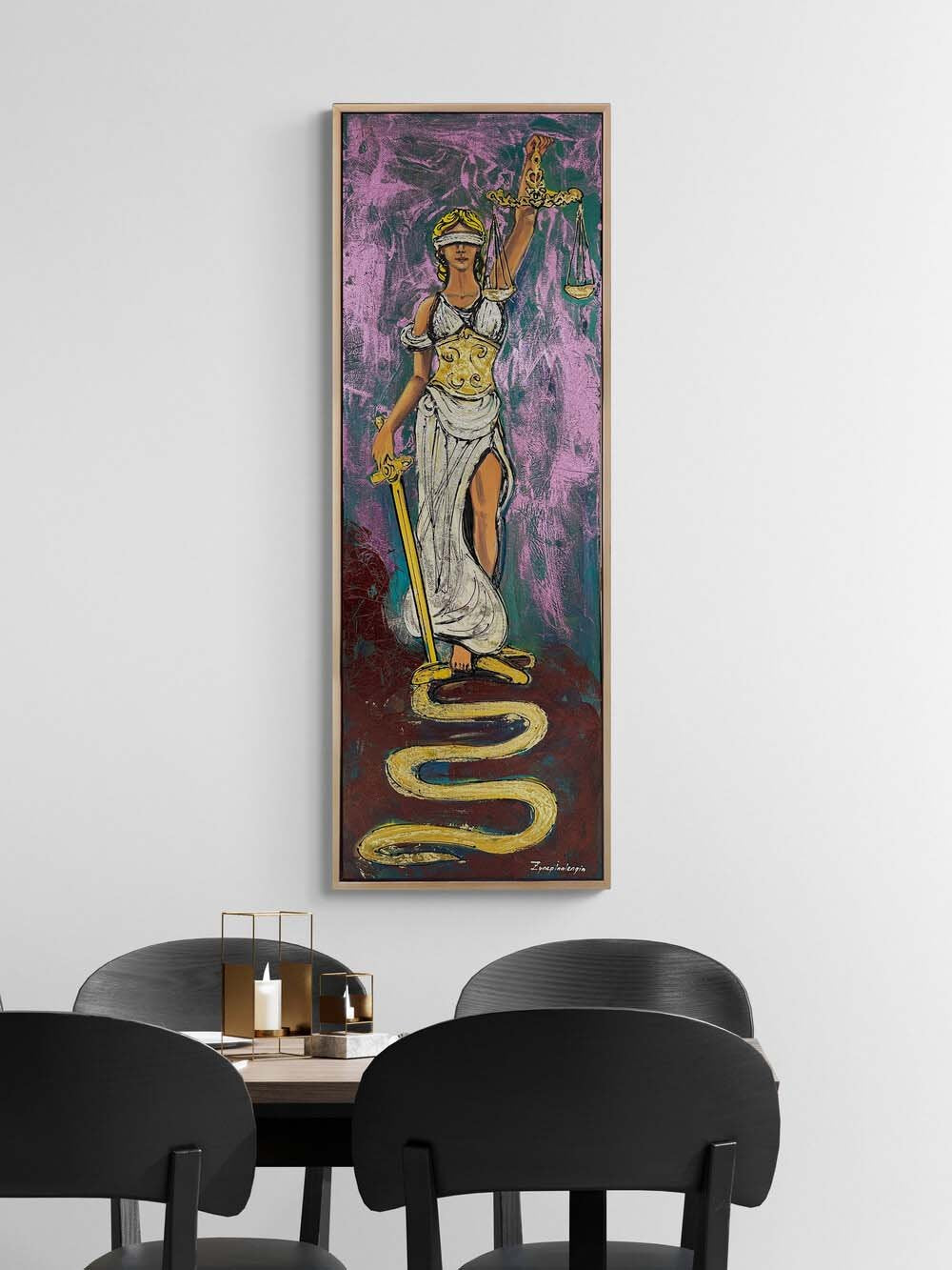 Justitia’nın Yüceliği Yağlı Boya Tablosu