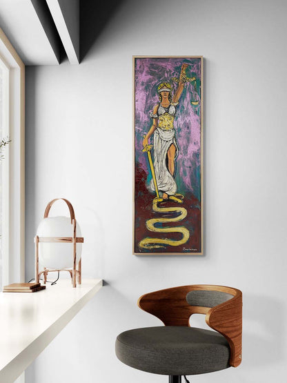 Justitia’nın Yüceliği Yağlı Boya Tablosu