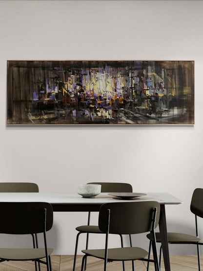 Çizgiler Arası Yağlı Boya Tablosu