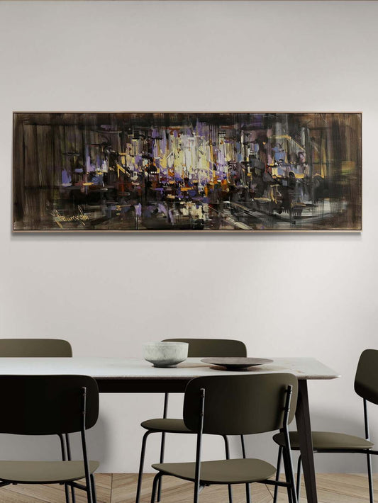 Çizgiler Arası Yağlı Boya Tablosu