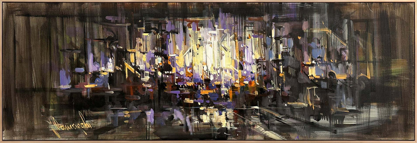 Çizgiler Arası Yağlı Boya Tablosu