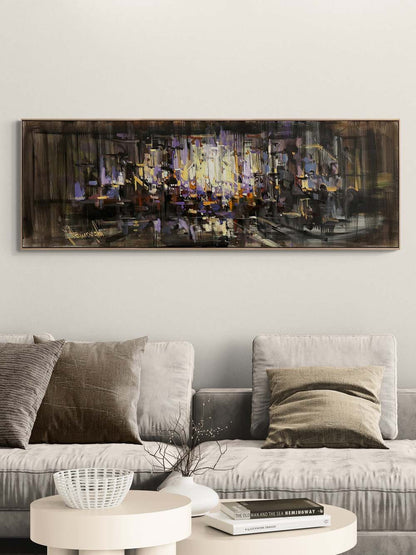 Çizgiler Arası Yağlı Boya Tablosu