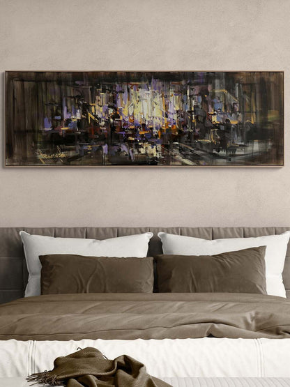 Çizgiler Arası Yağlı Boya Tablosu