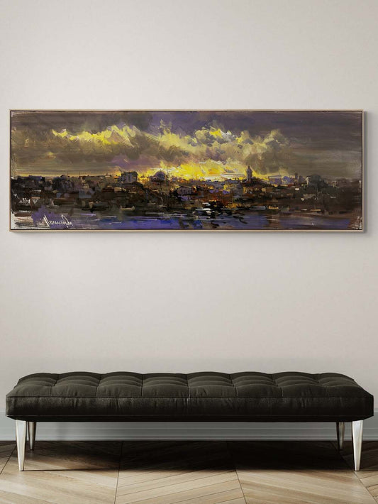 Ufukta İstanbul Yağlı Boya Tablosu