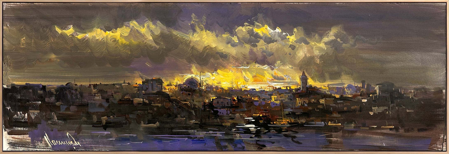 Ufukta İstanbul Yağlı Boya Tablosu