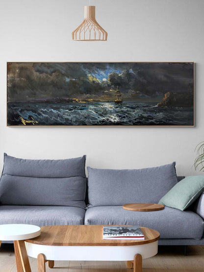 Dalgaların Şarkısı Yağlı Boya Tablosu