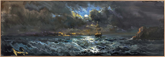 Dalgaların Şarkısı Yağlı Boya Tablosu