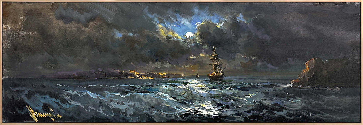 Dalgaların Şarkısı Yağlı Boya Tablosu