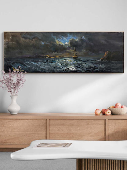 Dalgaların Şarkısı Yağlı Boya Tablosu