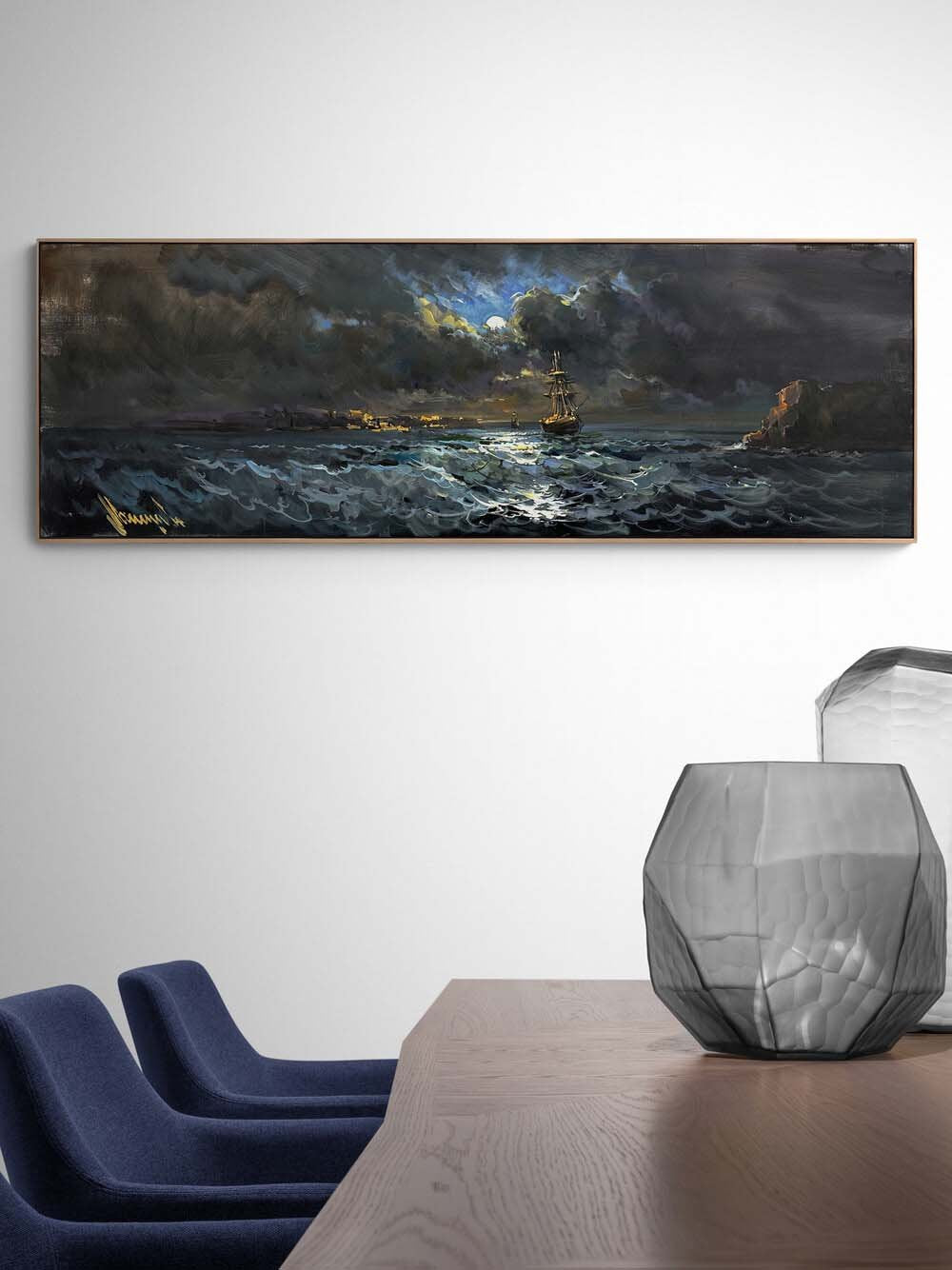 Dalgaların Şarkısı Yağlı Boya Tablosu