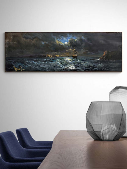 Dalgaların Şarkısı Yağlı Boya Tablosu