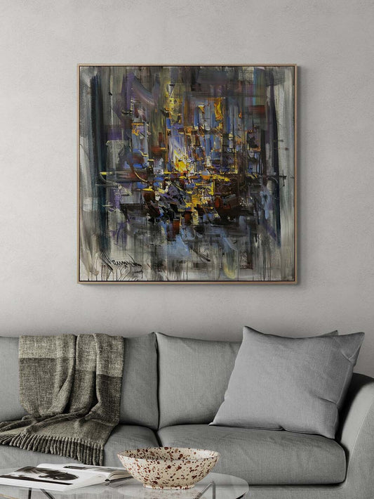 Kırık Aynalar Yağlı Boya Tablosu