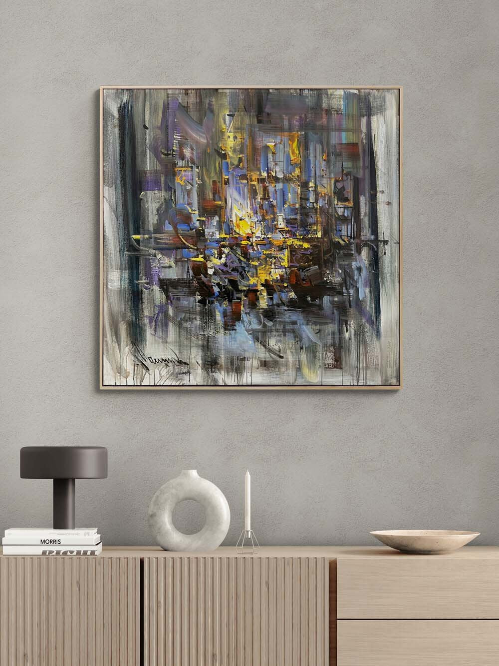 Kırık Aynalar Yağlı Boya Tablosu