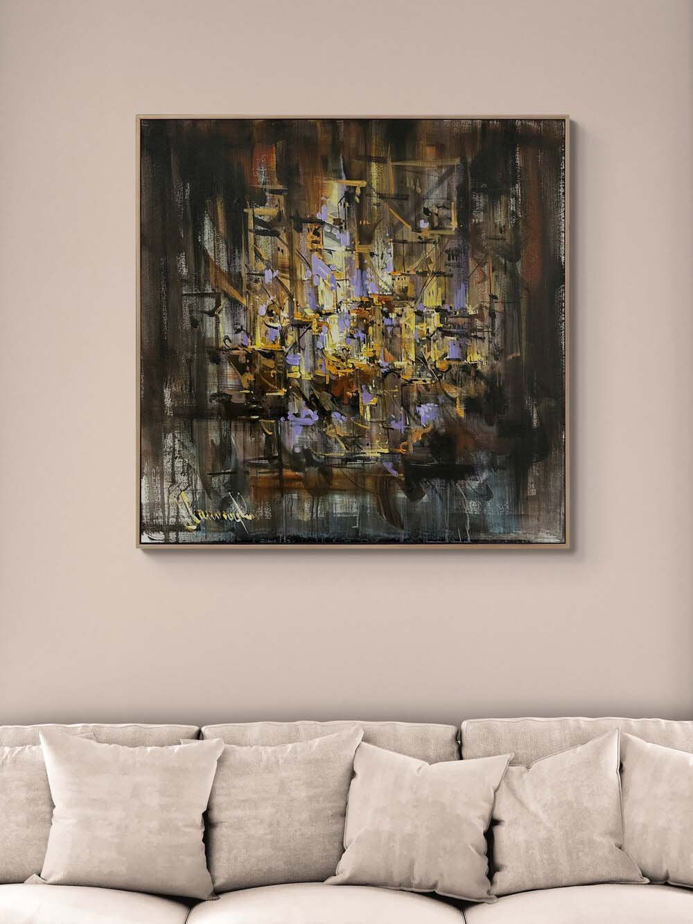 Kesişen Yollar Yağlı Boya Tablosu