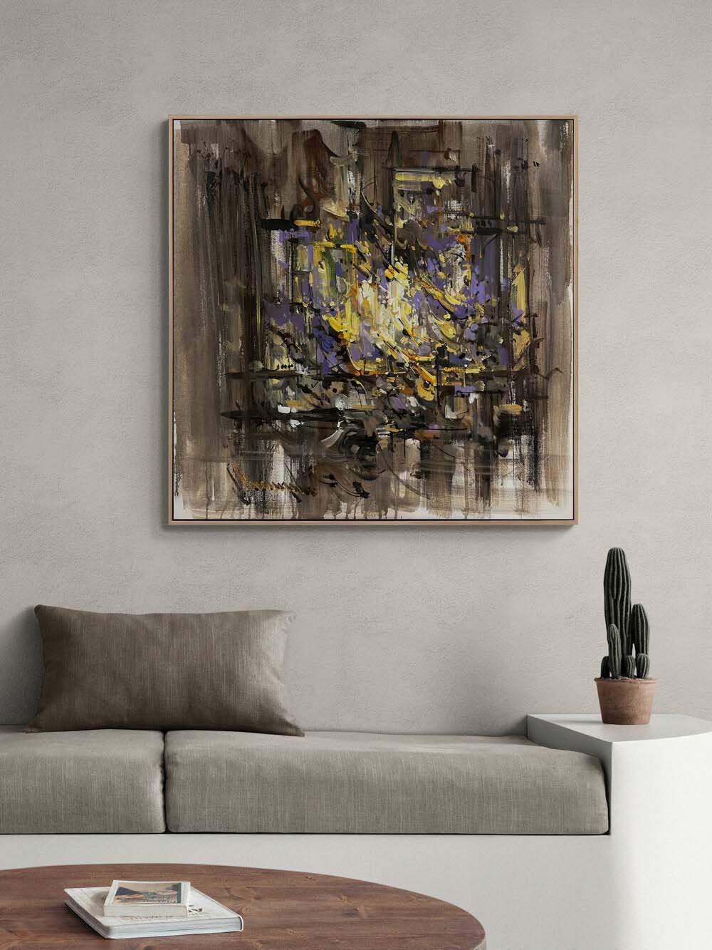 Suskunluk Çizgisi Yağlı Boya Tablosu