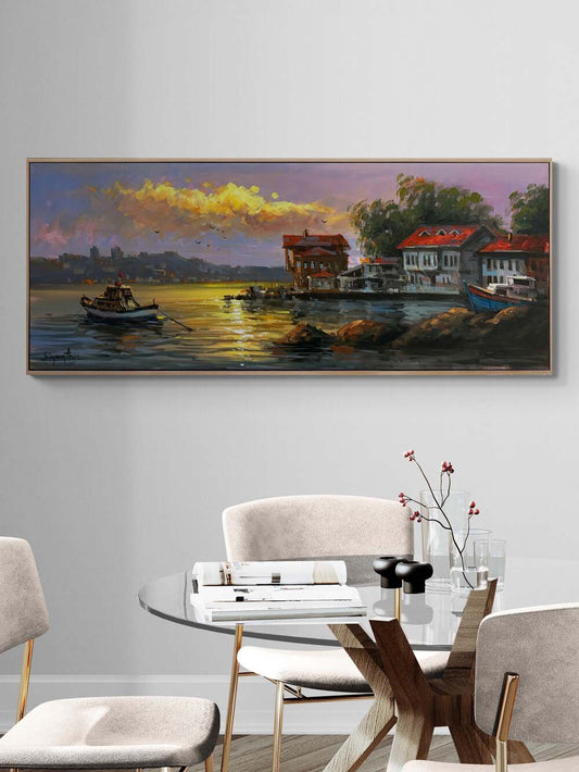 Boğazda Nazır Yalılar Yağlı Boya Tablosu