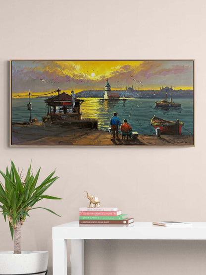 Salacaktan Kız Kulesi Yağlı Boya Tablosu