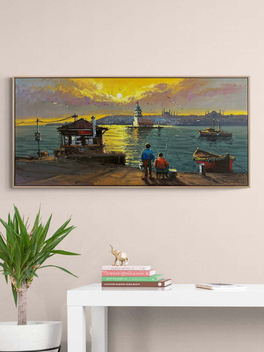 Salacaktan Kız Kulesi Yağlı Boya Tablosu