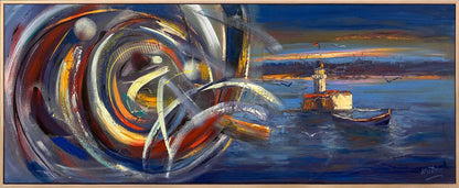 Kız Kulesi’nin Modern Rüyası Yağlı Boya Tablosu