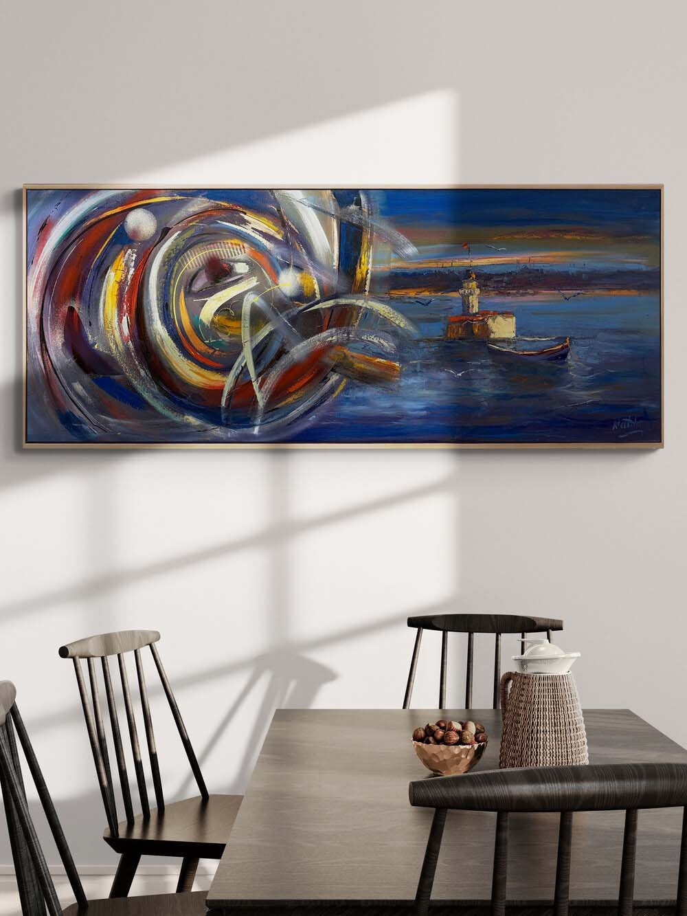 Kız Kulesi’nin Modern Rüyası Yağlı Boya Tablosu