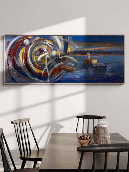 Kız Kulesi’nin Modern Rüyası Yağlı Boya Tablosu