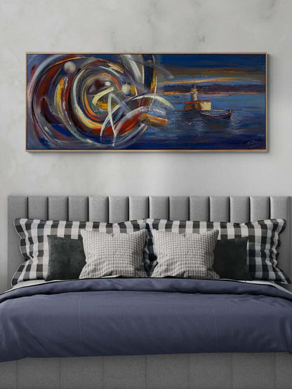 Kız Kulesi’nin Modern Rüyası Yağlı Boya Tablosu